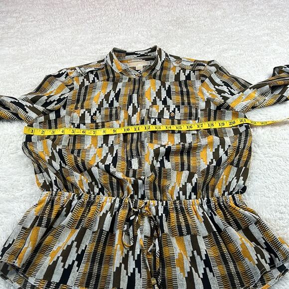 Michael Micheal Kors Patterned peplum blouse, size L - Picture 5 of 15